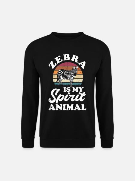 Zebra - Unisex Pullover - Schwarz