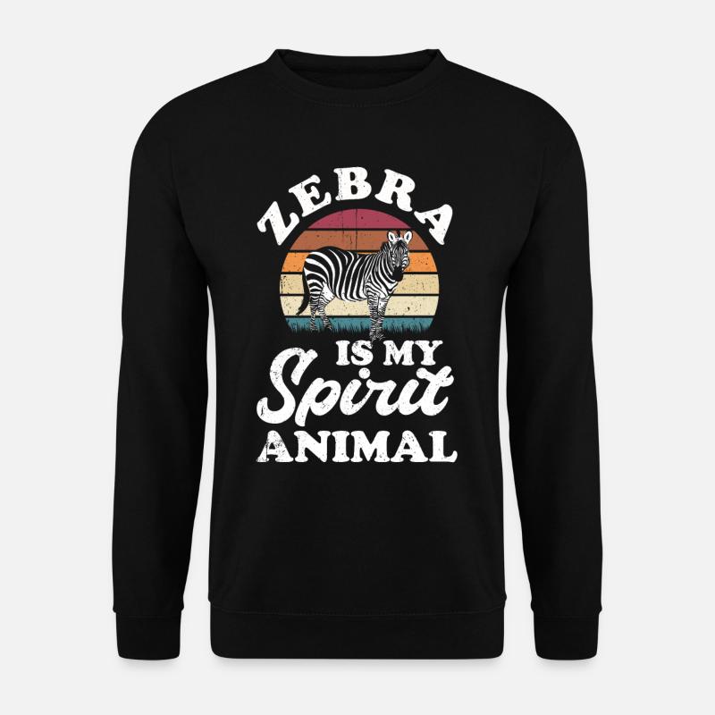 Zebra - Unisex Sweatshirt - black