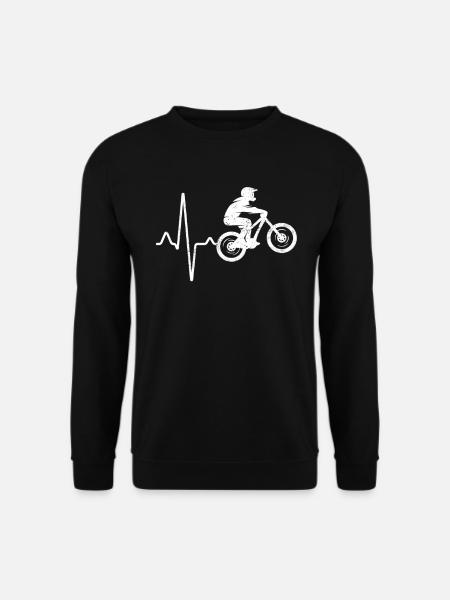 Mountainbike Herzschlag - Unisex Pullover - Schwarz