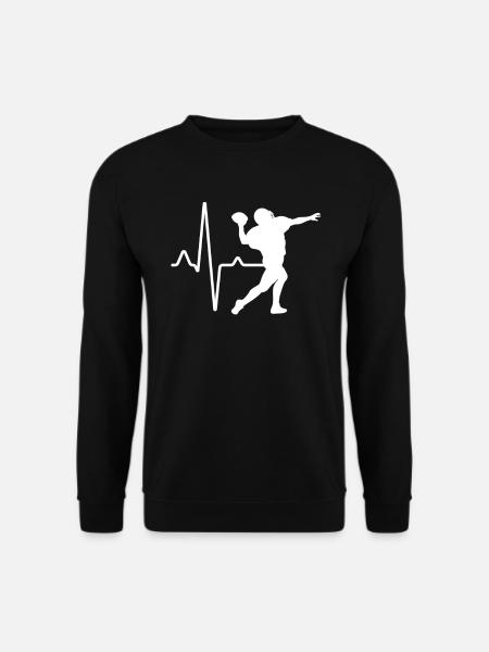 Football Heartbeat - Unisex Sweatshirt - black