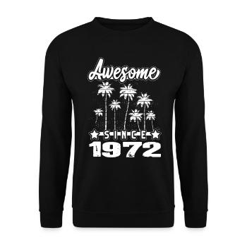 Génial depuis 1972 - Sweat-shirt Unisexe - noir - Devant - Alina (178cm) & Michal (187cm)