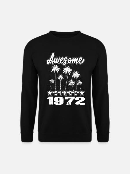 Awesome Since 1972 - Unisex Sweatshirt - black