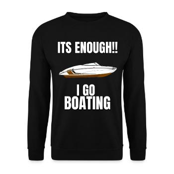 Boot Regatta . Motorboot Motoryacht . Yacht Segeln - Unisex Pullover - Schwarz - Vorne - Alina (178cm) & Michal (187cm)