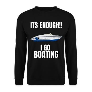 Boot Regatta . Motorboot Motoryacht . Yacht Segeln - Unisex Pullover - Schwarz - Vorne - Alina (178cm) & Michal (187cm)