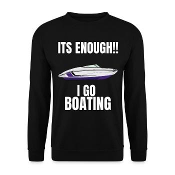 Boat Regatta . Powerboat motor yacht . Yacht Sailing - Unisex Sweatshirt - black - Front - Alina (178cm) & Michal (187cm)
