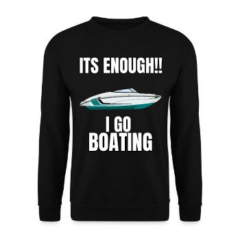 Boot Regatta . Motorboot Motoryacht . Yacht Segeln - Unisex Pullover - Schwarz - Vorne - Alina (178cm) & Michal (187cm)
