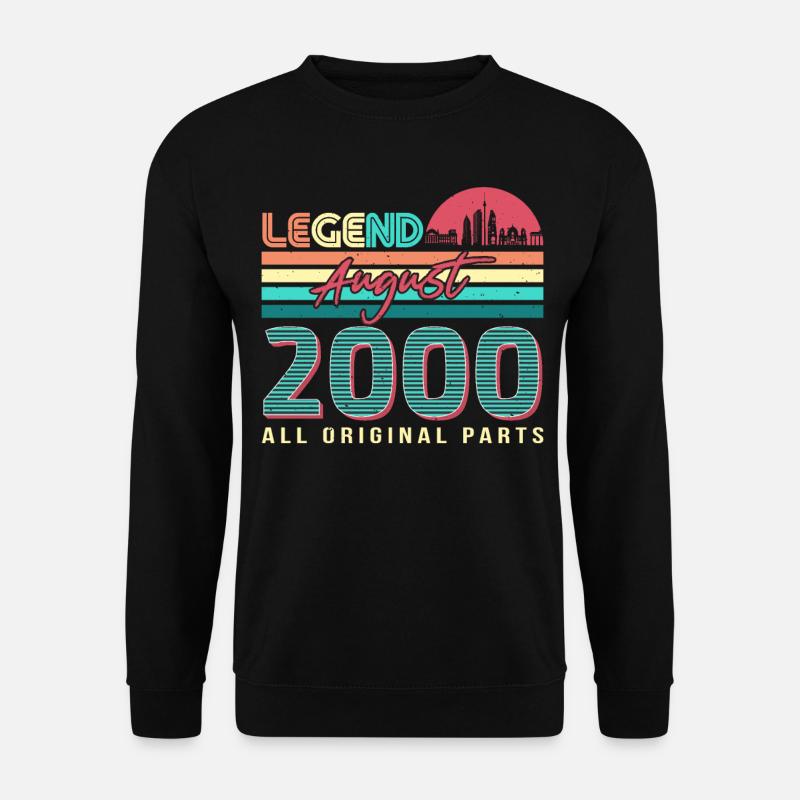 Birthday greeting August 2000 - Unisex Sweatshirt - black