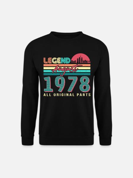 Rétro 1978 Août - Sweat-shirt Unisexe - noir