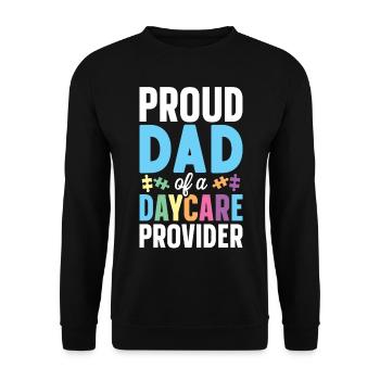 Childcare Daycare Provider Teacher - Unisex Sweatshirt - black - Front - Alina (178cm) & Michal (187cm)