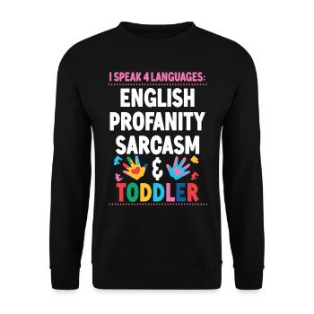 Childcare Daycare Provider Teacher - Unisex Sweatshirt - black - Front - Alina (178cm) & Michal (187cm)