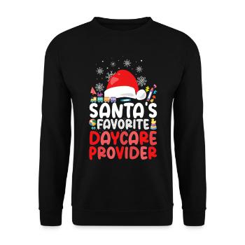 Childcare Daycare Provider Teacher - Unisex Sweatshirt - black - Front - Alina (178cm) & Michal (187cm)