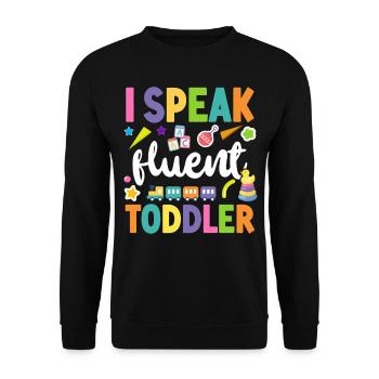 Childcare Daycare Provider Teacher - Unisex Pullover - Schwarz - Vorne - Alina (178cm) & Michal (187cm)