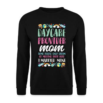 Fournisseur de services de garde d’enfants Enseignant - Sweat-shirt Unisexe - noir - Devant - Alina (178cm) & Michal (187cm)