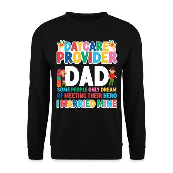 Childcare Daycare Provider Teacher - Unisex Sweatshirt - black - Front - Alina (178cm) & Michal (187cm)