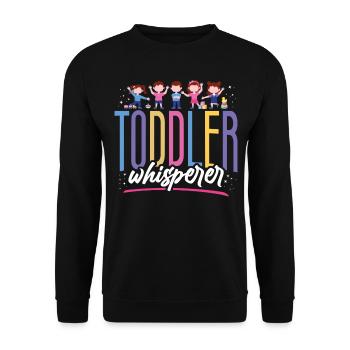 Childcare Daycare Provider Teacher - Unisex Sweatshirt - black - Front - Alina (178cm) & Michal (187cm)