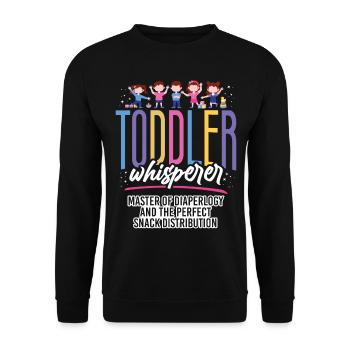 Childcare Daycare Provider Teacher - Unisex Sweatshirt - black - Front - Alina (178cm) & Michal (187cm)