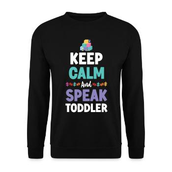Childcare Daycare Provider Teacher - Unisex Pullover - Schwarz - Vorne - Alina (178cm) & Michal (187cm)