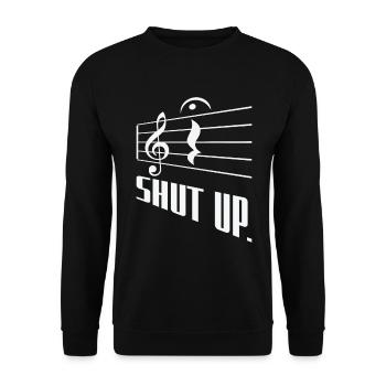 Fermata Compositeur de musique Écrivant un symbole musical - Sweat-shirt Unisexe - noir - Devant - Alina (178cm) & Michal (187cm)