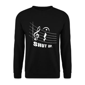 Fermata Compositeur de musique Écrivant un symbole musical - Sweat-shirt Unisexe - noir - Devant - Alina (178cm) & Michal (187cm)
