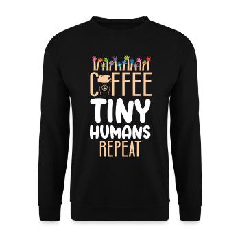 Fournisseur de services de garde d’enfants Enseignant - Sweat-shirt Unisexe - noir - Devant - Alina (178cm) & Michal (187cm)