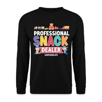 Fournisseur de services de garde d’enfants Enseignant - Sweat-shirt Unisexe - noir - Devant - Alina (178cm) & Michal (187cm)