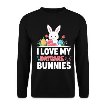 Childcare Daycare Provider Teacher - Unisex Sweatshirt - black - Front - Alina (178cm) & Michal (187cm)