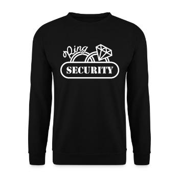 Heiraten JGA Bier Trinken Saufen Bräutigam - Unisex Pullover - Schwarz - Vorne - Alina (178cm) & Michal (187cm)