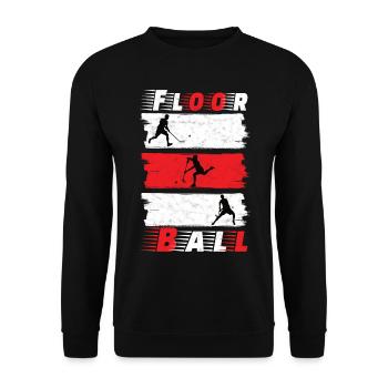 Floorball Floorball Salibandy Athlètes - Sweat-shirt Unisexe - noir - Devant - Alina (178cm) & Michal (187cm)