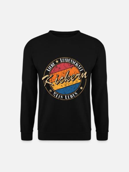 Kickertisch Kickern Retro Tshirt - Unisex Pullover - Schwarz