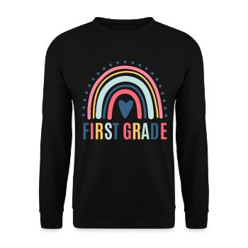 Les enseignants de première année retournent à l’école - Sweat-shirt Unisexe - noir - Devant - Alina (178cm) & Michal (187cm)