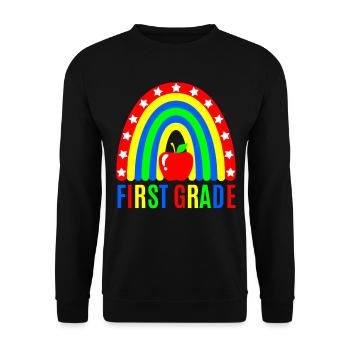 First grade teachers back to school - Unisex Sweatshirt - black - Front - Alina (178cm) & Michal (187cm)