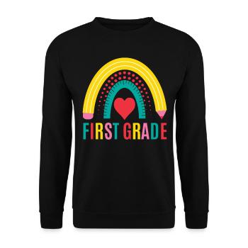 Les enseignants de première année retournent à l’école - Sweat-shirt Unisexe - noir - Devant - Alina (178cm) & Michal (187cm)