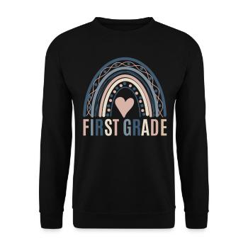 Les enseignants de première année retournent à l’école - Sweat-shirt Unisexe - noir - Devant - Alina (178cm) & Michal (187cm)