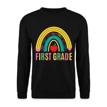 Les enseignants de première année retournent à l’école - Sweat-shirt Unisexe - noir - Devant - Alina (178cm) & Michal (187cm)