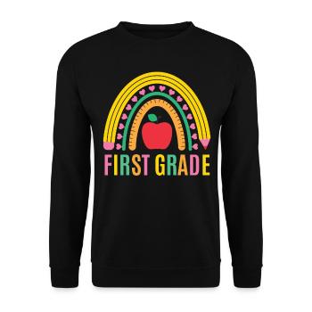 Les enseignants de première année retournent à l’école - Sweat-shirt Unisexe - noir - Devant - Alina (178cm) & Michal (187cm)