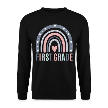 Les enseignants de première année retournent à l’école - Sweat-shirt Unisexe - noir - Devant - Alina (178cm) & Michal (187cm)