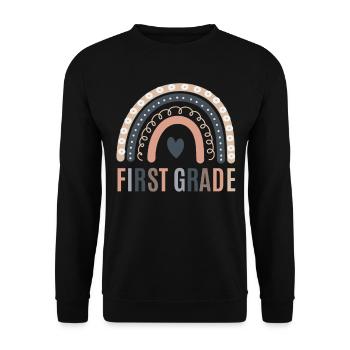 Les enseignants de première année retournent à l’école - Sweat-shirt Unisexe - noir - Devant - Alina (178cm) & Michal (187cm)
