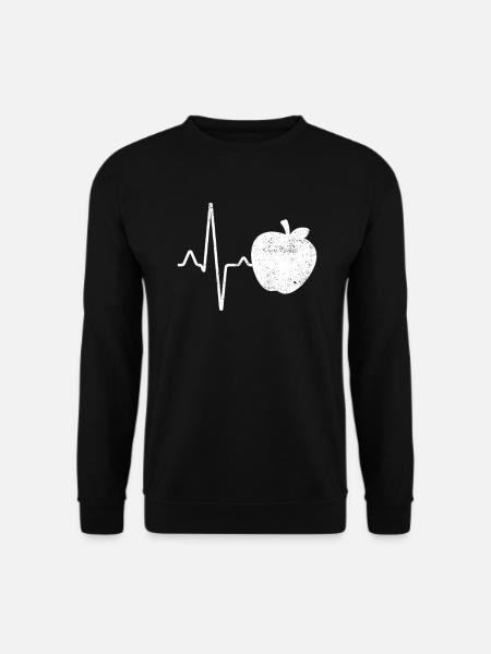 Apple Heartbeat - Unisex Sweatshirt - black