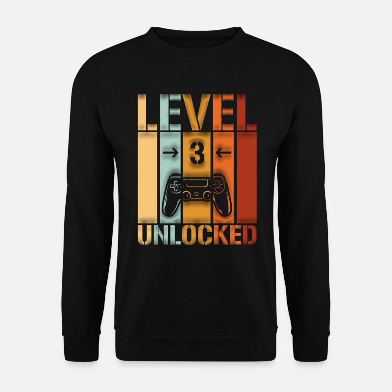 3ème anniversaire Niveau 3 débloqué - Sweat-shirt Unisexe - noir