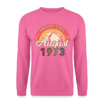 1973 August Retro - Unisex Pullover - Pink - Vorne