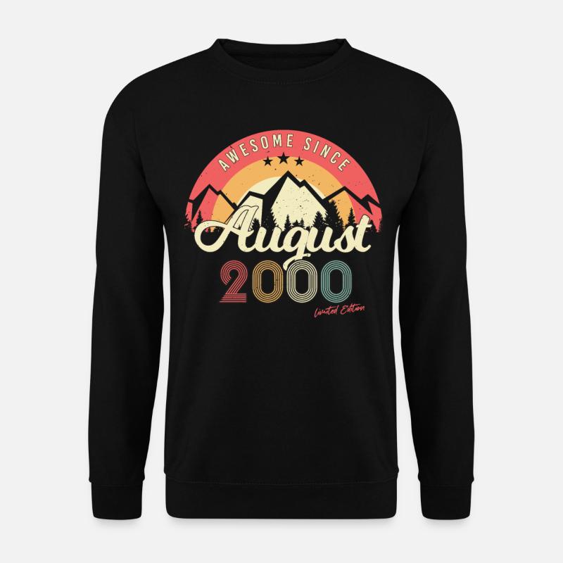 Birthday greeting August 2000 - Unisex Sweatshirt - black