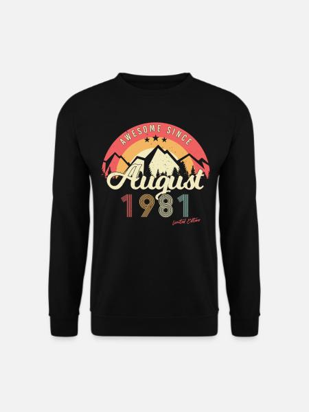 Août 1981 Édition limitée - Sweat-shirt Unisexe - noir