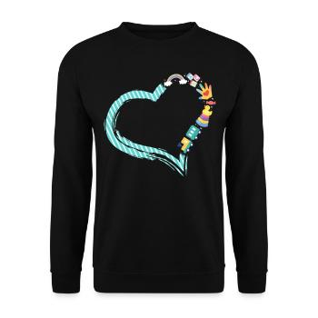 Childcare Daycare Provider Teacher - Unisex Sweatshirt - black - Front - Alina (178cm) & Michal (187cm)