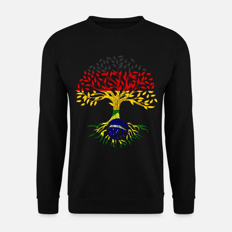 Roots Tree Germany Brazil - Unisex Sweatshirt - black