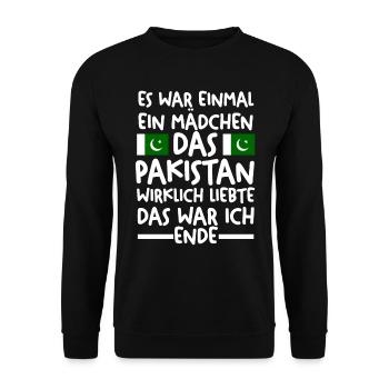 Pakistan Pakistaner Pakistanisches - Unisex Pullover - Schwarz - Vorne - Alina (178cm) & Michal (187cm)
