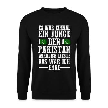 Pakistan Pakistaner Pakistanisches - Unisex Pullover - Schwarz - Vorne - Alina (178cm) & Michal (187cm)
