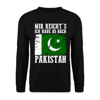 Pakistan Pakistaner Pakistanisches - Unisex Pullover - Schwarz - Vorne - Alina (178cm) & Michal (187cm)