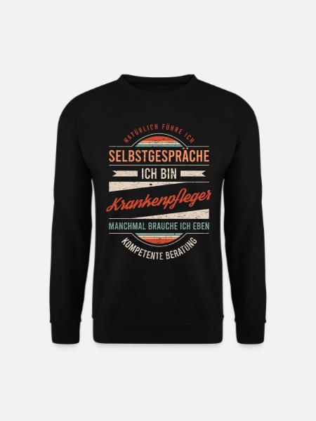 Krankenpfleger Arbeitskollege Kollege Geschenk - Unisex Pullover - Schwarz