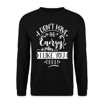 Funny Sarcasm For Women - Unisex Sweatshirt - black - Front - Alina (178cm) & Michal (187cm)