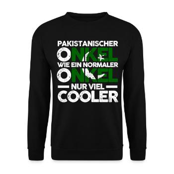 Pakistaner Onkel Pakistan - Unisex Pullover - Schwarz - Vorne - Alina (178cm) & Michal (187cm)